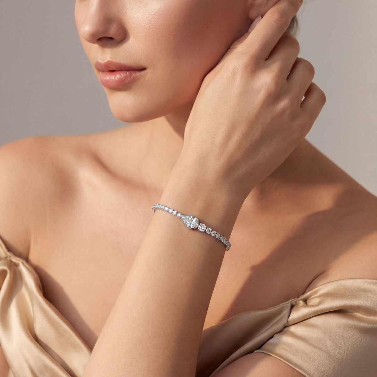White Gold / 5.06ct Lab Grown Diamond Bracelet