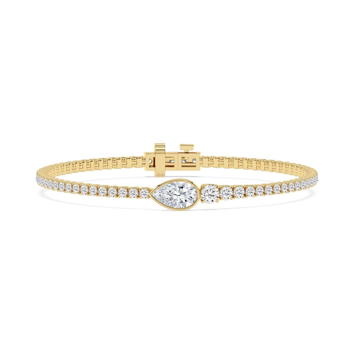 Yellow Gold / 5.06ct Lab Grown Diamond Bracelet