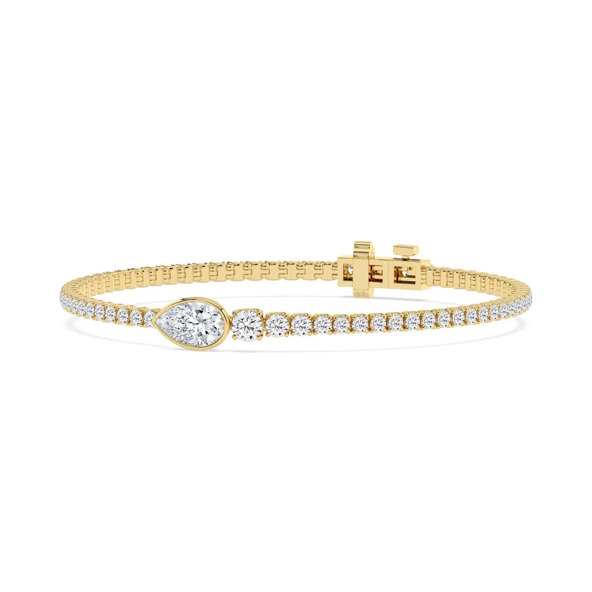 Yellow Gold / 5.06ct Lab Grown Diamond Bracelet