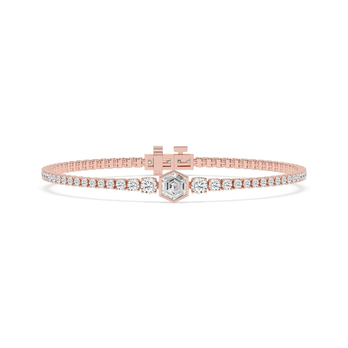 Rose Gold / 5.12ct Lab Grown Diamond Bracelet