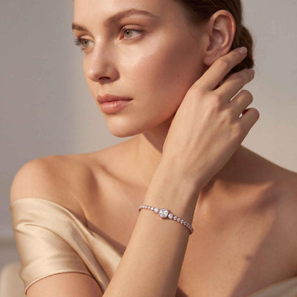 Rose Gold / 5.12ct Lab Grown Diamond Bracelet