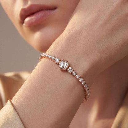 Rose Gold / 5.12ct Lab Grown Diamond Bracelet