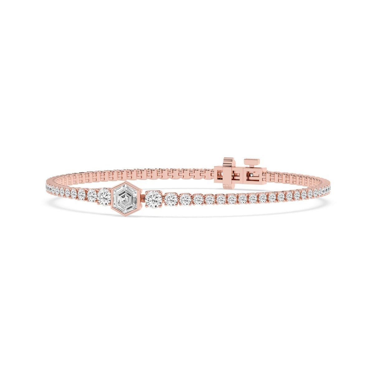 Rose Gold / 5.12ct Lab Grown Diamond Bracelet