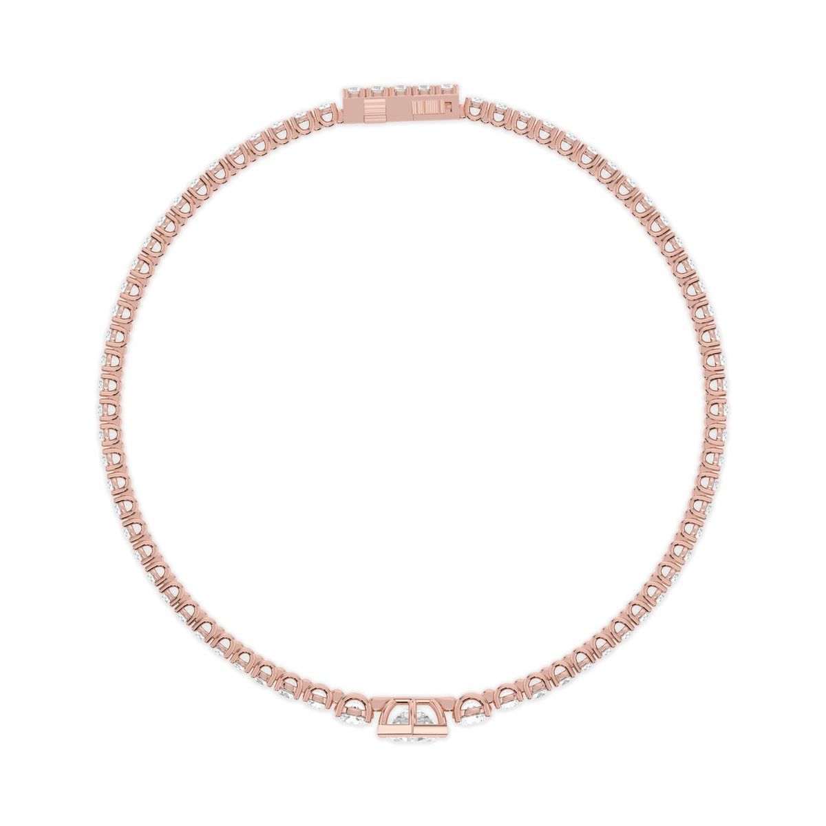 Rose Gold / 5.12ct Lab Grown Diamond Bracelet