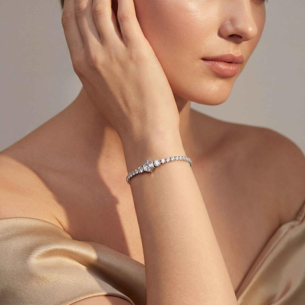 White Gold / 5.12ct Lab Grown Diamond Bracelet