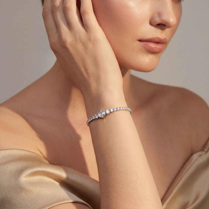 White Gold / 5.12ct Lab Grown Diamond Bracelet