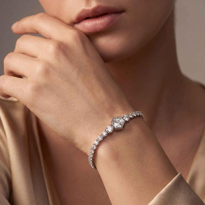 White Gold / 5.12ct Lab Grown Diamond Bracelet