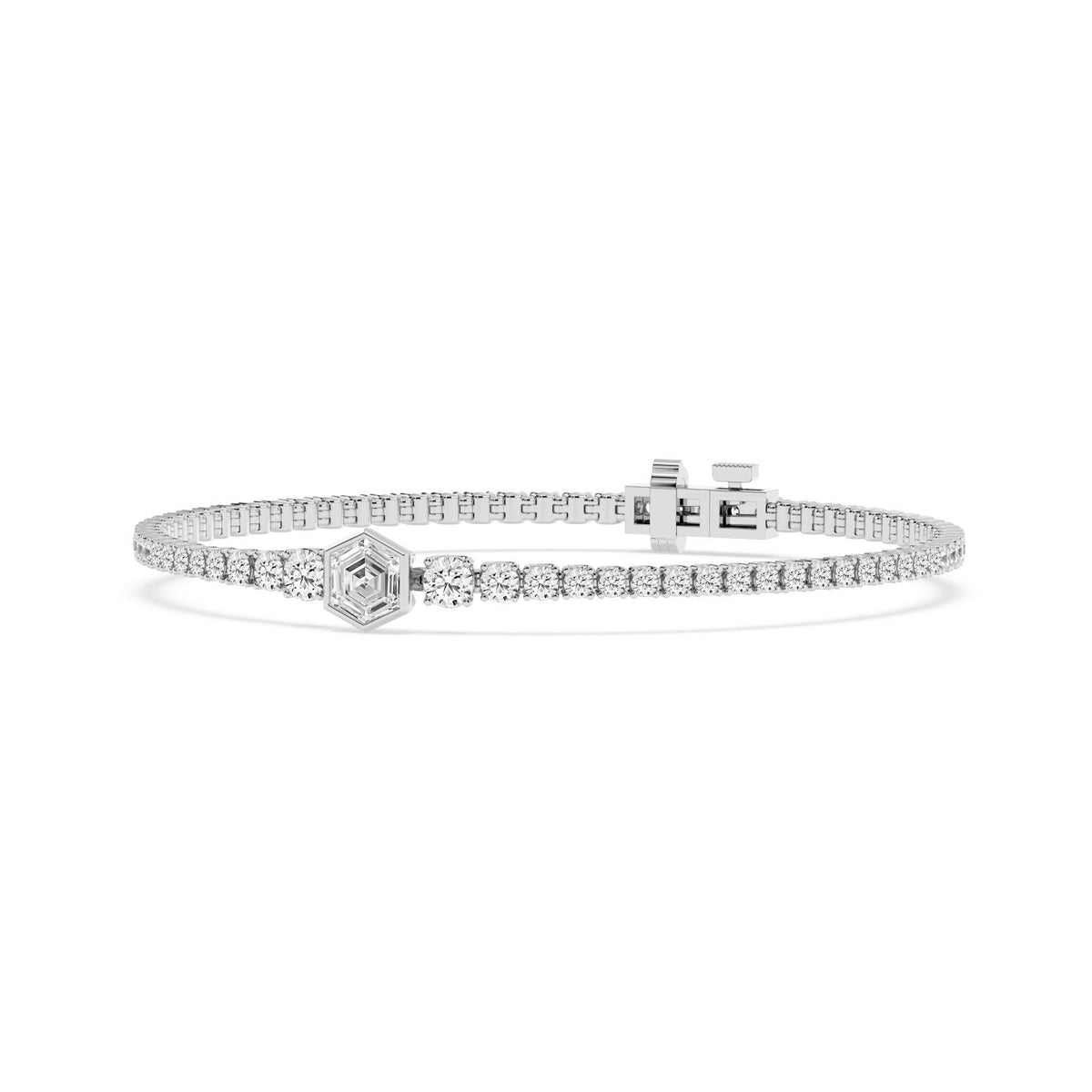 White Gold / 5.12ct Lab Grown Diamond Bracelet