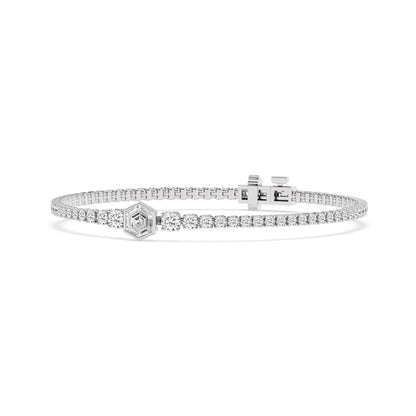 White Gold / 5.12ct Lab Grown Diamond Bracelet