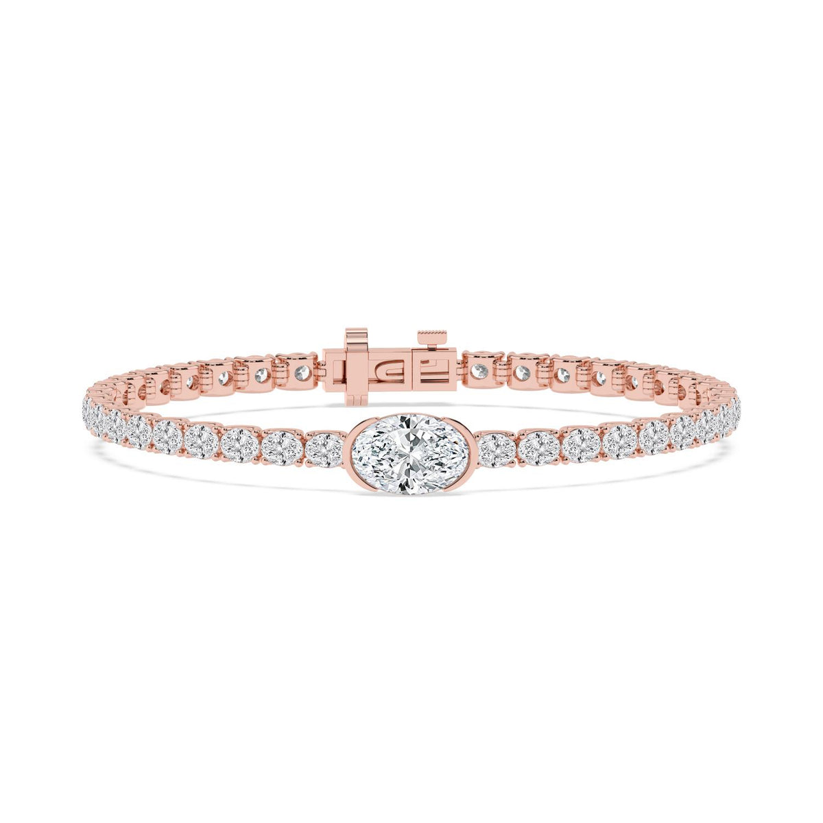 Rose Gold / 7.75ct Lab Grown Diamond Bracelet