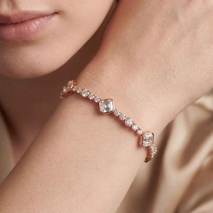 Rose Gold / 7.75ct Lab Grown Diamond Bracelet