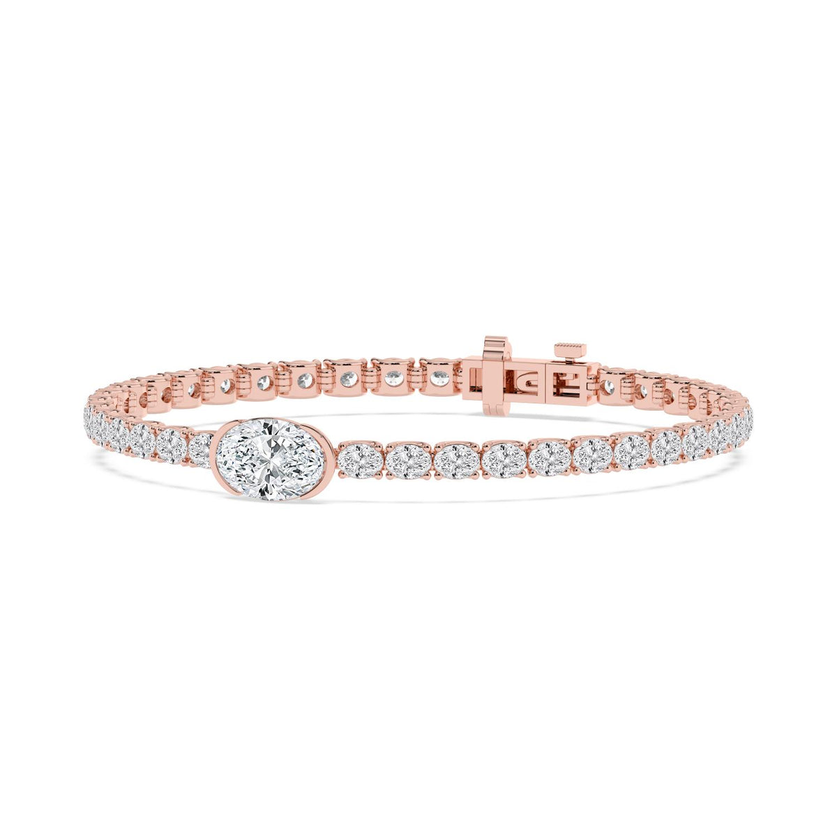 Rose Gold / 7.75ct Lab Grown Diamond Bracelet