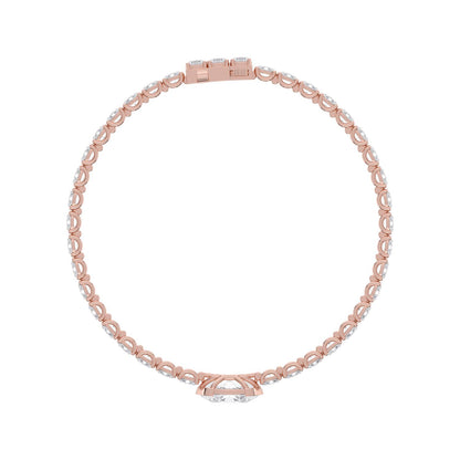 Rose Gold / 7.75ct Lab Grown Diamond Bracelet