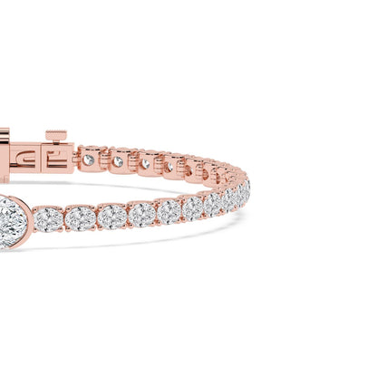 Rose Gold / 7.75ct Lab Grown Diamond Bracelet