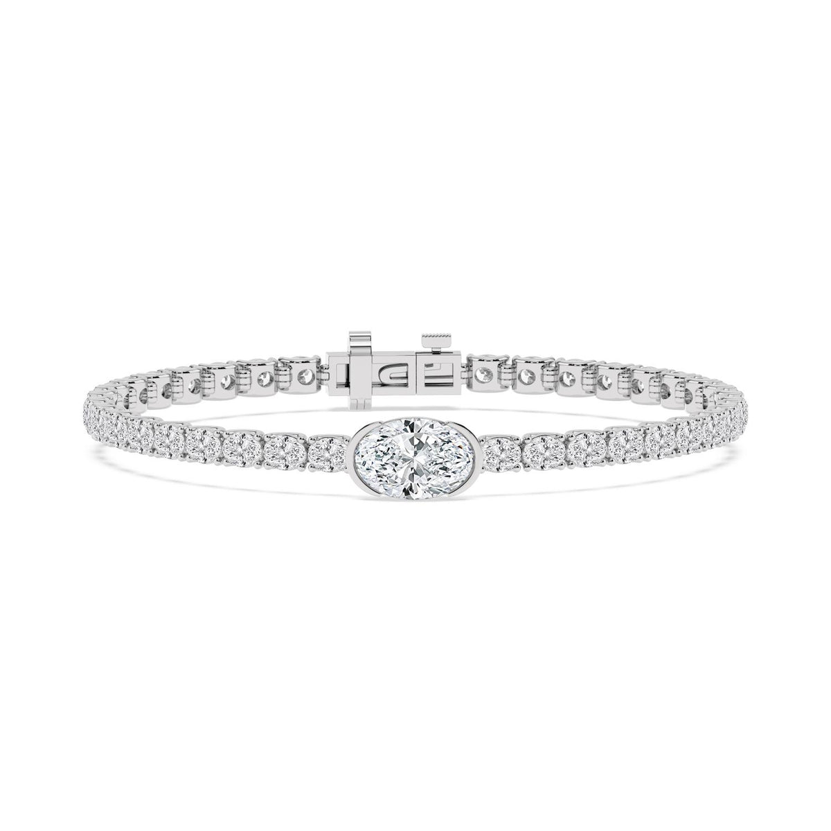 White Gold / 7.75ct Lab Grown Diamond Bracelet