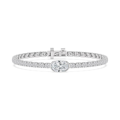 White Gold / 7.75ct Lab Grown Diamond Bracelet