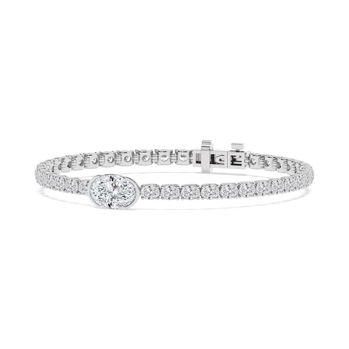 White Gold / 7.75ct Lab Grown Diamond Bracelet