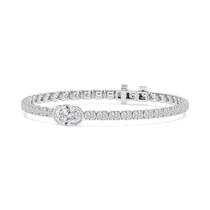 White Gold / 7.75ct Lab Grown Diamond Bracelet