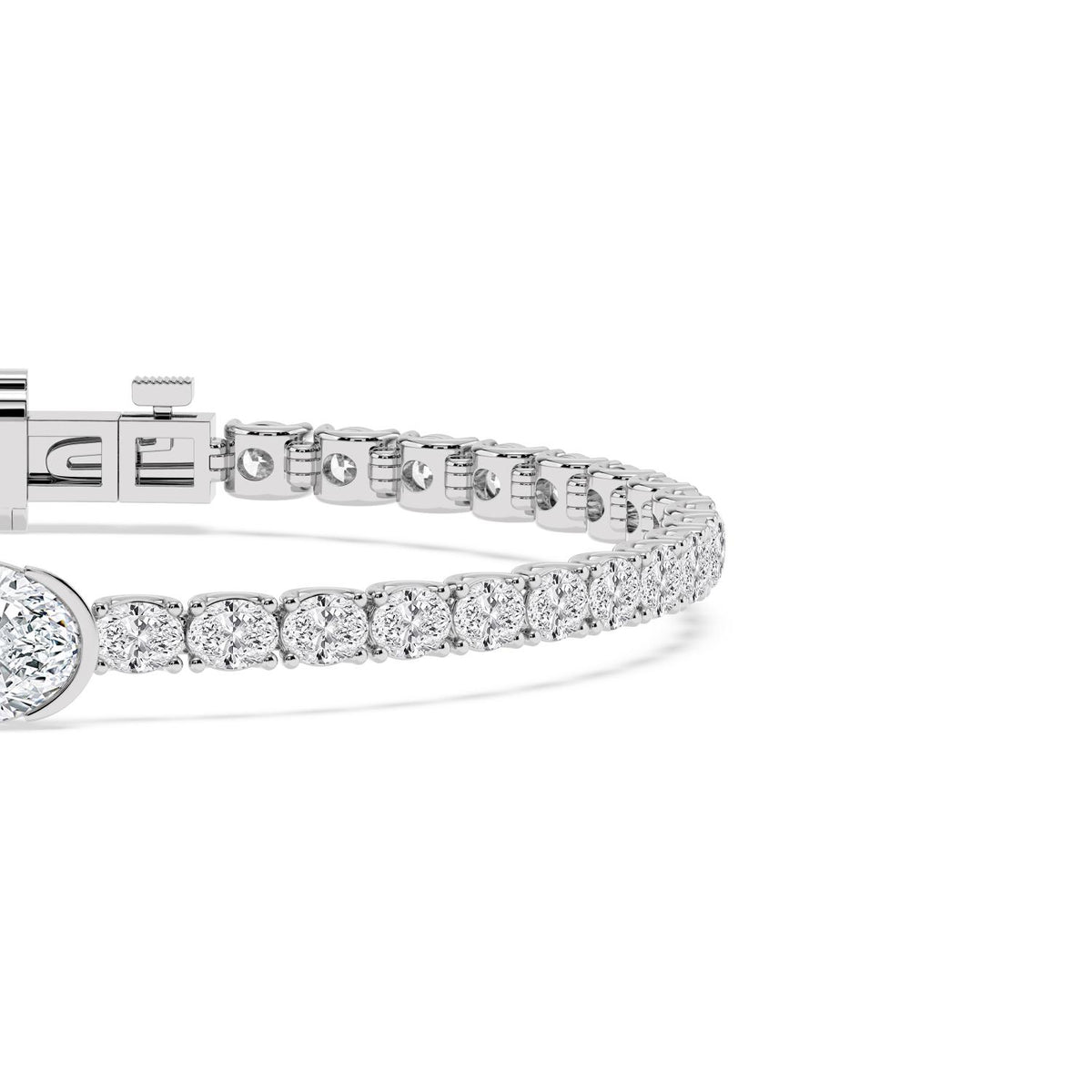 White Gold / 7.75ct Lab Grown Diamond Bracelet