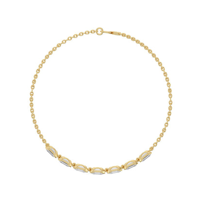Yellow Gold / 2.33ct Lab Grown Diamond Chain Bracelet