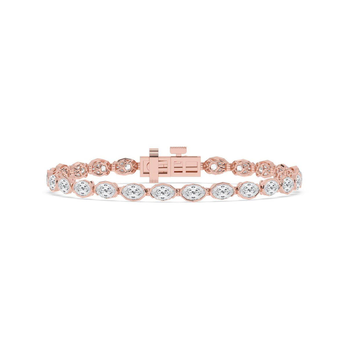 Rose Gold / 8.75ct Lab Grown Diamond Bracelet