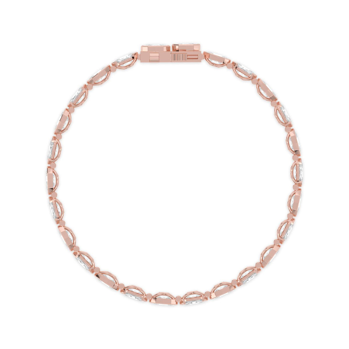 Rose Gold / 8.75ct Lab Grown Diamond Bracelet