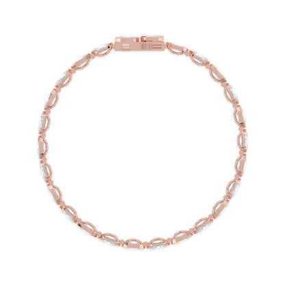 Rose Gold / 8.75ct Lab Grown Diamond Bracelet