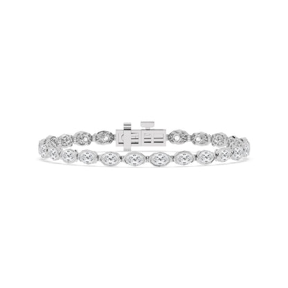 White Gold / 8.75ct Lab Grown Diamond Bracelet