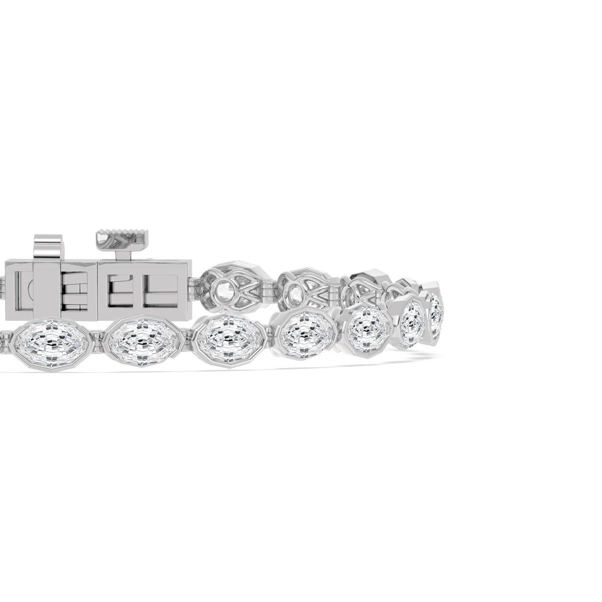 White Gold / 8.75ct Lab Grown Diamond Bracelet