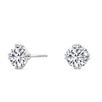 White Gold / 1.50ct Lab Grown Diamond Solitaire Earrings