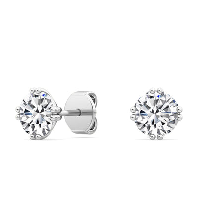 White Gold / 1.50ct Lab Grown Diamond Solitaire Earrings