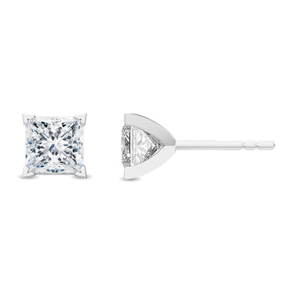 White Gold / 0.47ct Lab Grown Diamond Solitaire Earrings