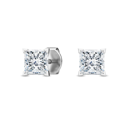 White Gold / 0.47ct Lab Grown Diamond Solitaire Earrings