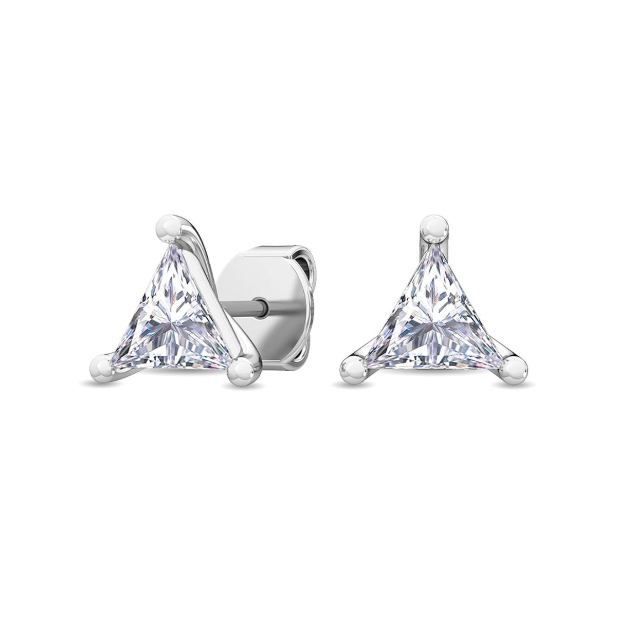 White Gold / 1.10ct Lab Grown Diamond Solitaire Earrings