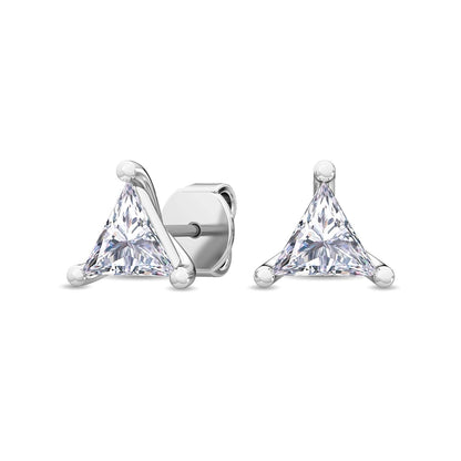 White Gold / 1.10ct Lab Grown Diamond Solitaire Earrings