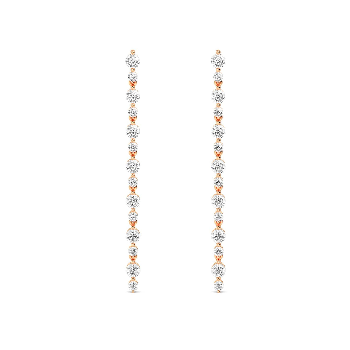 Rose Gold / 1.45ct Lab Grown Diamond Drop Earrings