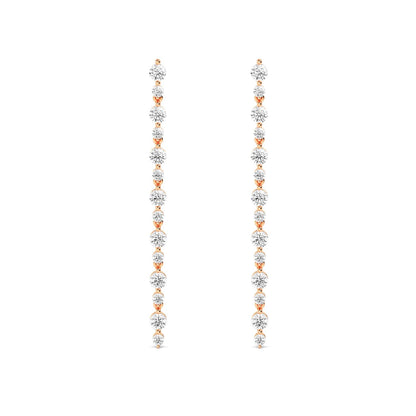 Rose Gold / 1.45ct Lab Grown Diamond Drop Earrings