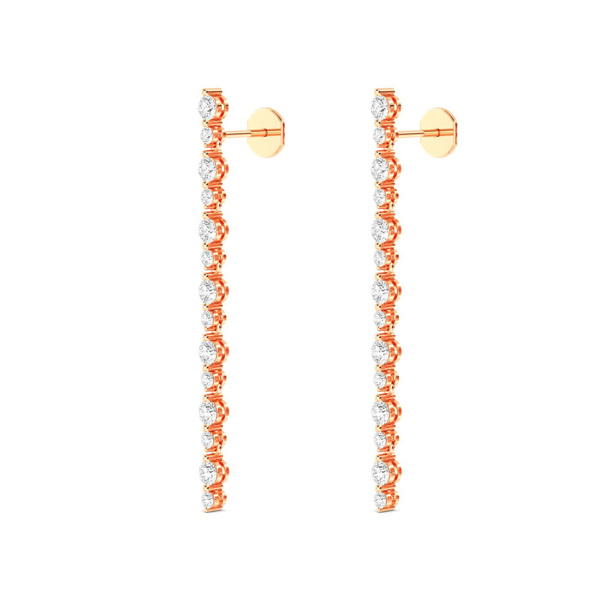 Rose Gold / 1.45ct Lab Grown Diamond Drop Earrings