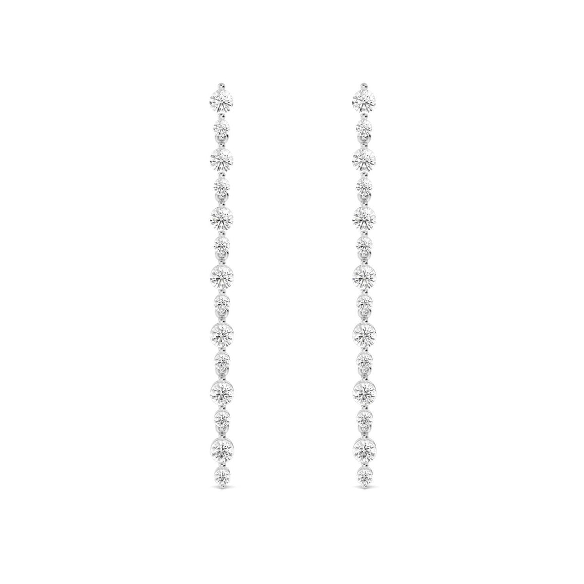 White Gold / 1.45ct Lab Grown Diamond Drop Earrings