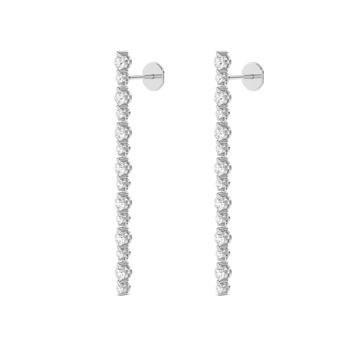 White Gold / 1.45ct Lab Grown Diamond Drop Earrings