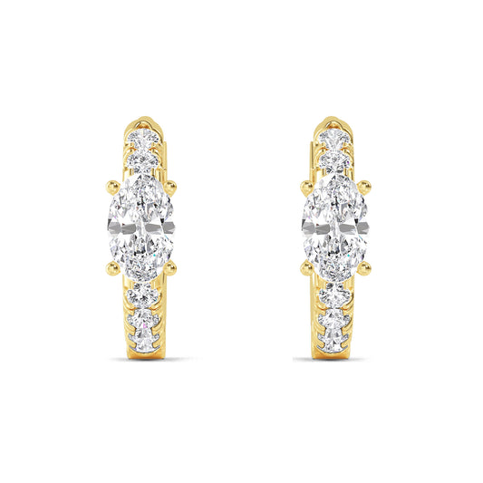 Yellow Gold / 0.17ct Lab Grown Diamond Earrings
