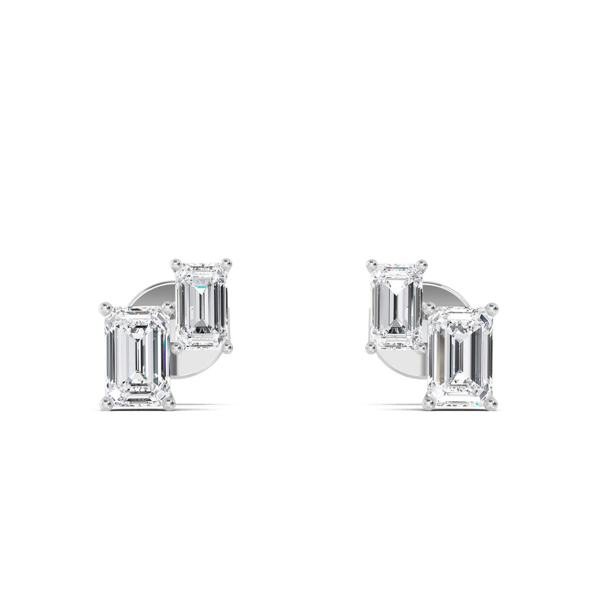 White Gold / 1.74ct Lab Grown Diamond Earrings