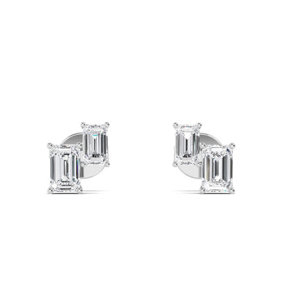 White Gold / 1.74ct Lab Grown Diamond Earrings