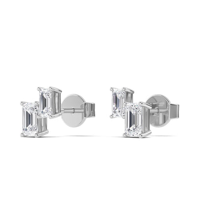 White Gold / 1.74ct Lab Grown Diamond Earrings