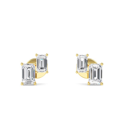 Yellow Gold / 1.74ct Lab Grown Diamond Earrings