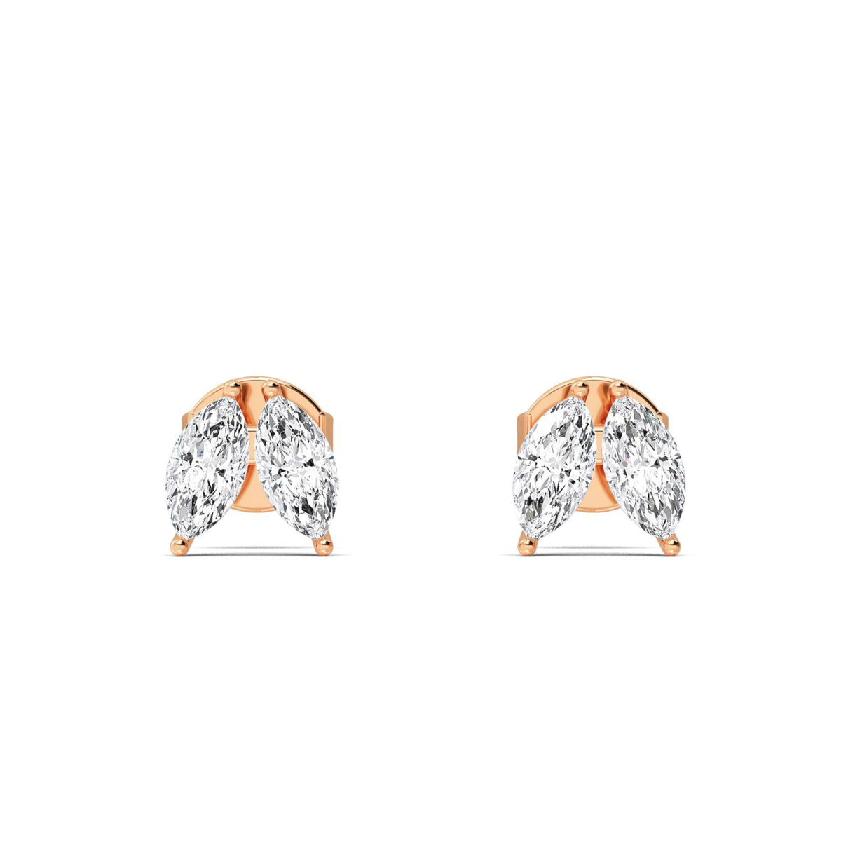 Rose Gold / 1.07ct Lab Grown Diamond Earrings