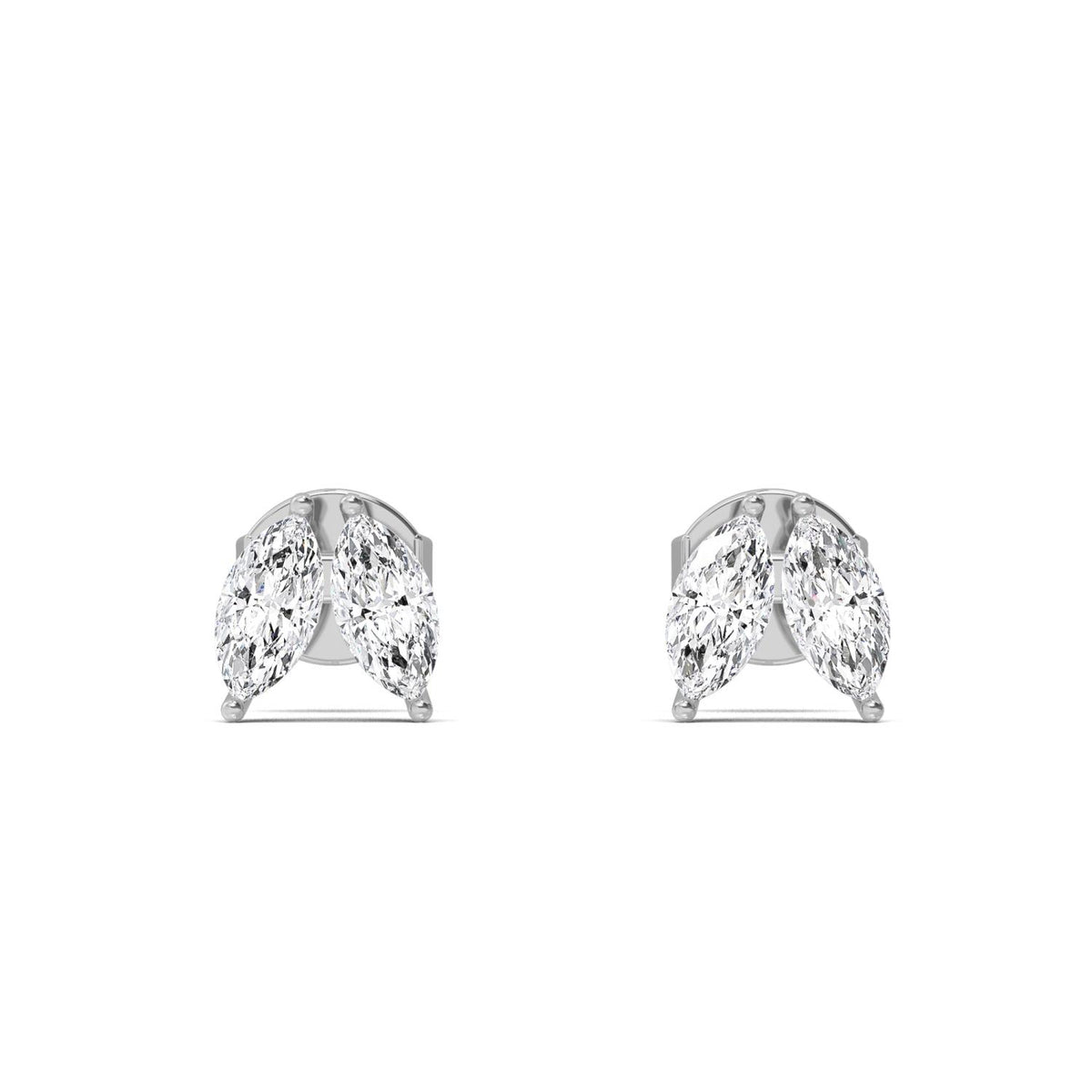 White Gold / 1.07ct Lab Grown Diamond Earrings