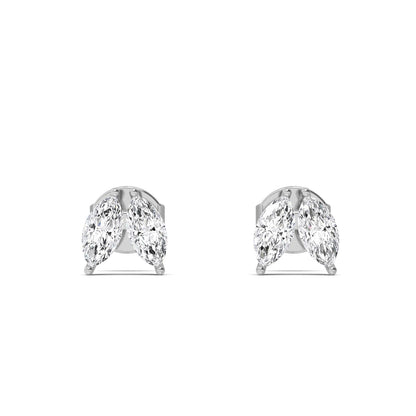 White Gold / 1.07ct Lab Grown Diamond Earrings