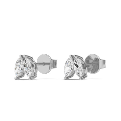 White Gold / 1.07ct Lab Grown Diamond Earrings