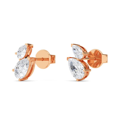 Rose Gold / 1.89ct Lab Grown Diamond Earrings